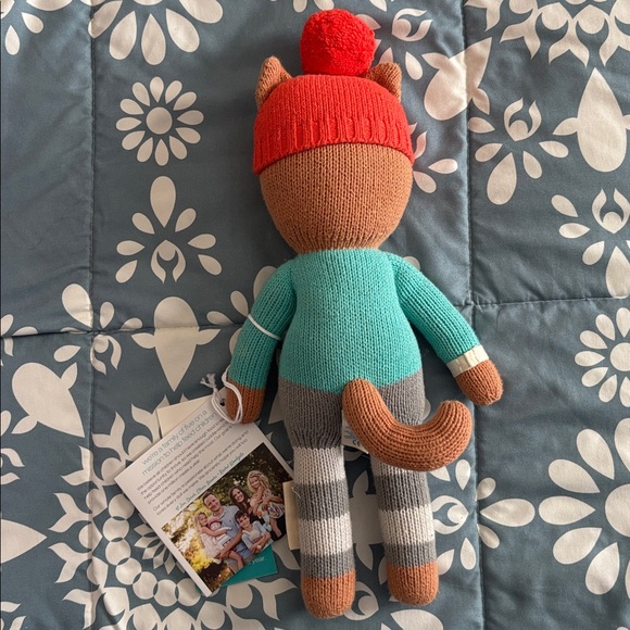 Cuddle + Kind Maximus the Cat Little 13” Hand Knit Doll - Picture 4 of 5